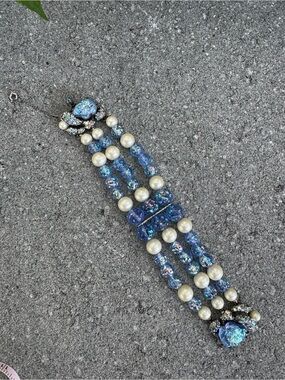 Schiaparelli Blue Lava Rock Bracelet